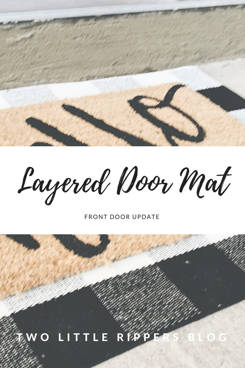 layered door mat